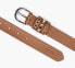 Фото #8 товара Levi's Brown Embellished Leather Women’s Belt Studded Silver Size Large