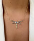 ფოტო #4 პროდუქტის Ombré® Multi-Gemstone (7/8 ct. t.w.) & Diamond (1/5 ct. t.w.) Dragonfly 18" Pendant Necklace in 14k Gold