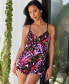 ფოტო #8 პროდუქტის Women's Flutter Willow V-Neck Swimdress