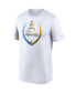 Фото #3 товара Men's White Los Angeles Chargers Icon Legend Performance T-shirt