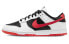 【定制球鞋】 Nike Dunk Low 氧化做旧 高街 贴标 解构绑带 复古 低帮 板鞋 男女同款 黑白红 / Кроссовки Nike Dunk Low FD9762-061