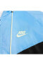 Sportswear Windrunner Full Fermuarlı Hoodie Siyah/Mavi Erkek Günlük Ceket