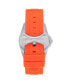 Men Interceptor Rubber Watch - Orange, 43mm