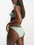 Фото #4 товара Miss Selfridge mix and match bikini bottom brief in sage