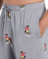 ფოტო #3 პროდუქტის Men's Deluxe Touch Knit Printed Pajama Pant