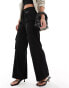 Фото #3 товара Extro & Vert Petite cargo pocket detail trouser in black