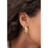 Decent gold plated earrings with crystals JF04596710