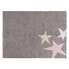 Фото #1 товара Teppich mit 3 Sternen grau-rosa