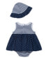 ფოტო #2 პროდუქტის Baby Girls Daisies Popover with Hat